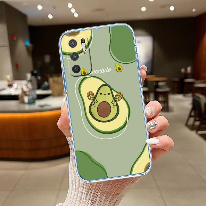 UP9 Avocado Fruits Transparent Phone Case for Samsung Galaxy A04 A04S A14 A23 A34 A54 M23 M33 M52 M53