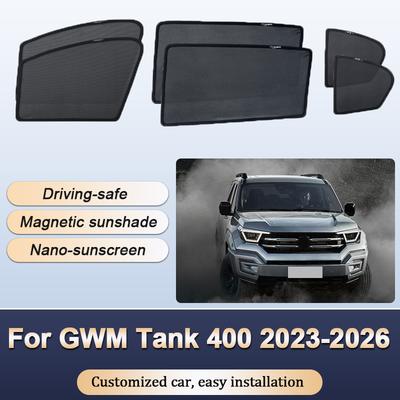 Sun Shades For GWM Tank 400 2023 2024 2025 2026 Sunshades Magnetic Heat Insulation Curtains Privacy Window Visor Car Accessories