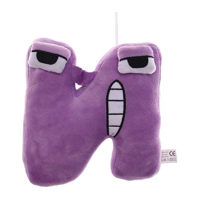 Плюшевая игрушка-подушка в виде русской буквы из Alphabet Lore для детей, мягкая и приятная на ощупь кукла-мягкая игрушка