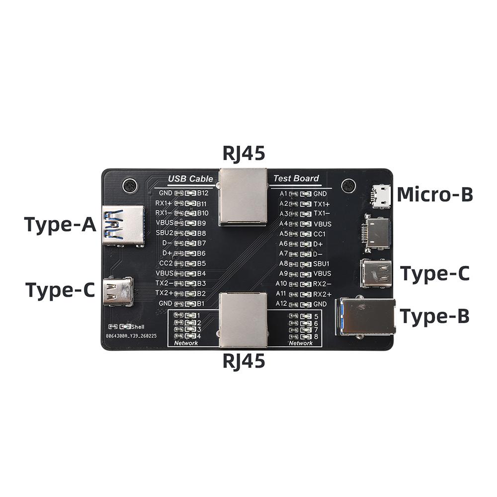 Многофункциональный тестер кабелей USB 3.0, детектор неисправностей, поддержка RJ45/Lightning/Micro-B, инструмент для тестирования проводов и зарядки