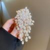 Fashion Hand-woven Pearl Beads Brooch For Women Vintage Personality Imitation Pearl Earrings Party Jewelry