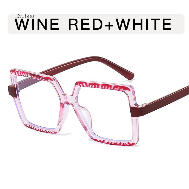 European American Style Glasses Women Irregular Shape Blue Light Blocking Mens Glasses Frame New Stylish Decorative Glass