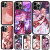 Чехол для телефона Genshin Impact Яэ Мико Для iPhone 17 Air 13 12 14 15 16 Чехол Для Apple Pro Max Plus Coque