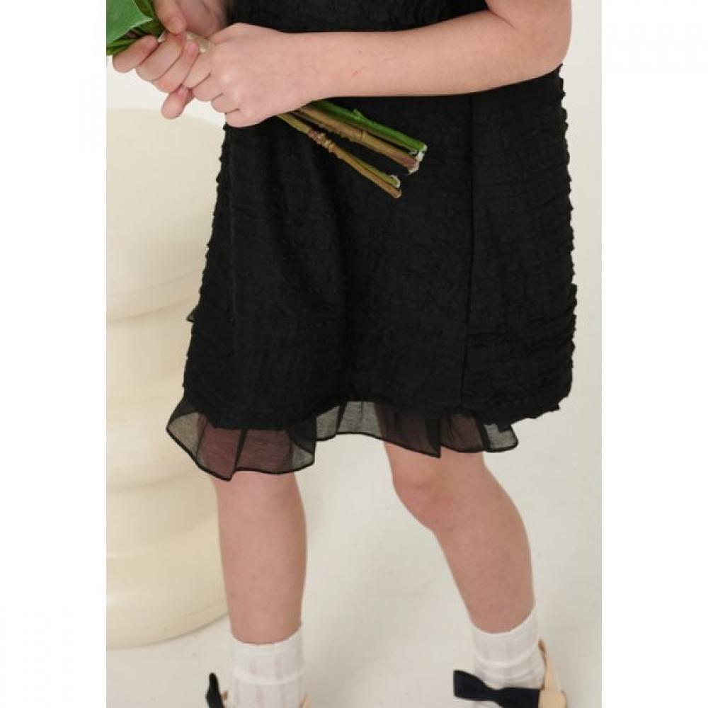 The Coffee Bean   Tea Leaf Black Lace Frill Dress Bz24op03bk