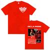 Singer De La Rose New Album Tour Graphics Tshirts Men Women High Street Hip Hop Summer Shirt Casual 100 Cotton Loose T Shirt