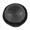 Thick Windproof Snow Ski Cap Fur Leather Russian Hats Warm Men Hat  Winter