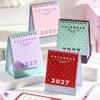 With Stickers Table Calendar Polka Dot Print 2027 Calendar Stand Up Calendar  Desk Planning Use
