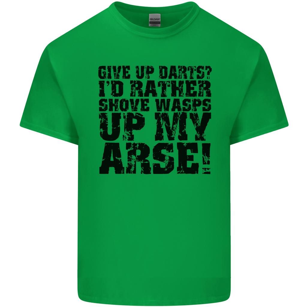 Give up Darts Player Funny Unisexs Light Cotton TShirt