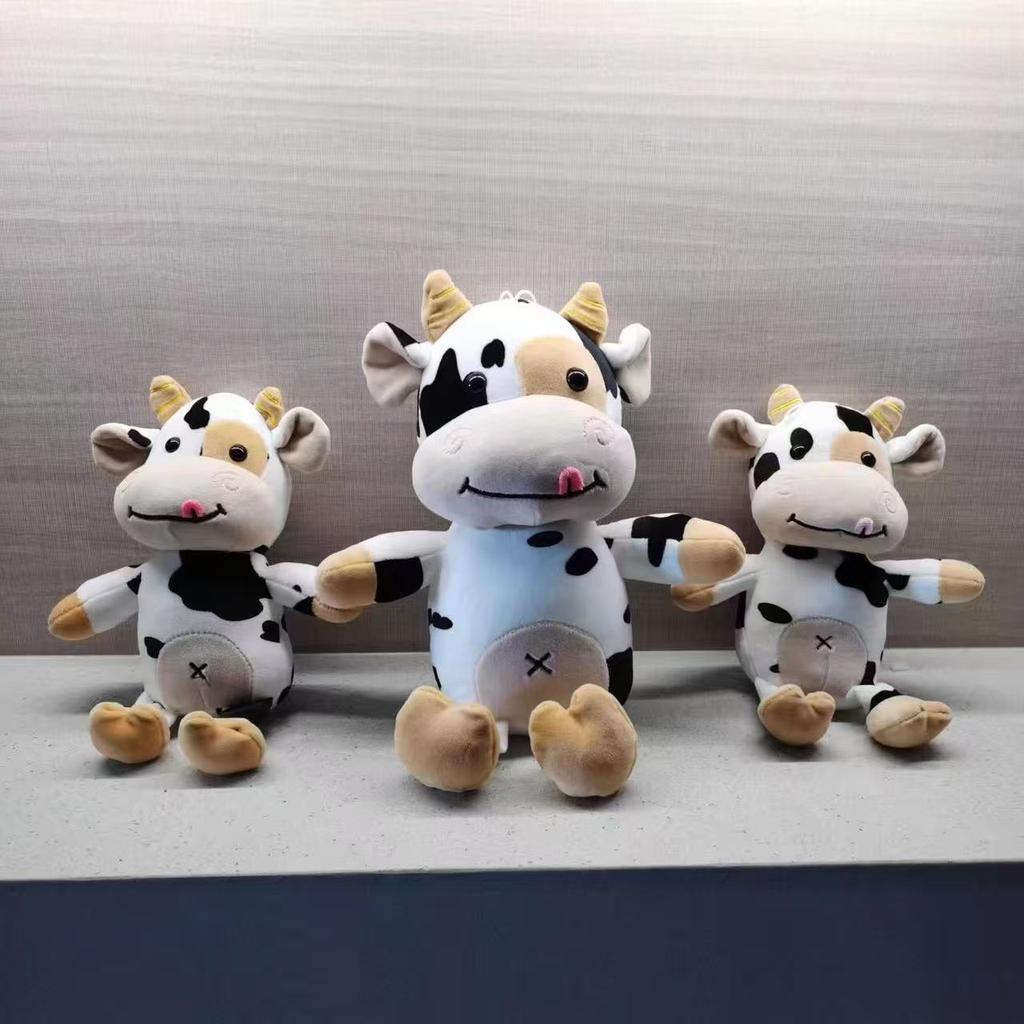 Милая плюшевая игрушка корова, мягкая игрушка животное, кукла, подарок на фестиваль, подарок на день рождения, украшение для дома, мягкие игрушки животные для мальчиков