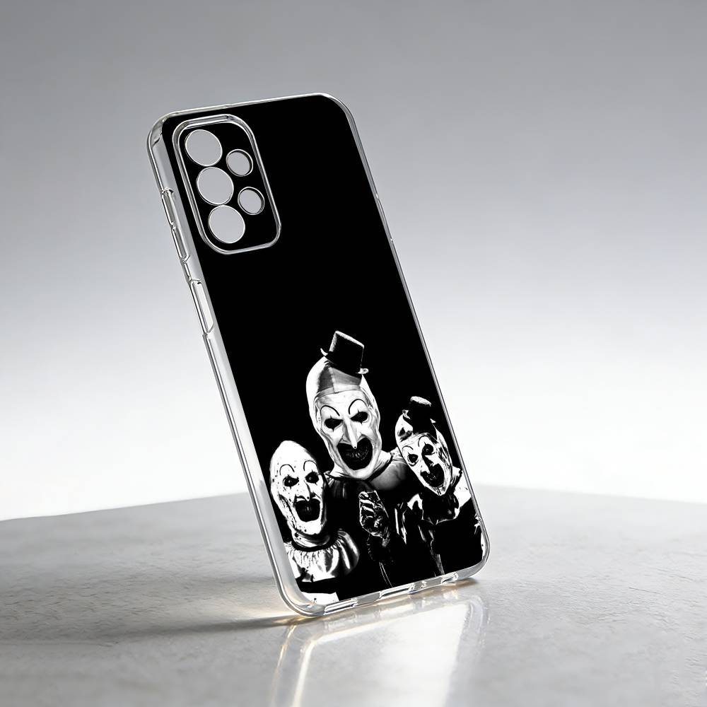 Чехол для телефона Art the Clown horror T-Terrifier, прозрачный силиконовый, мягкий, для Samsung S25, S24, S21, S22, S23, S30, Ultra, S20, Plus, Fe