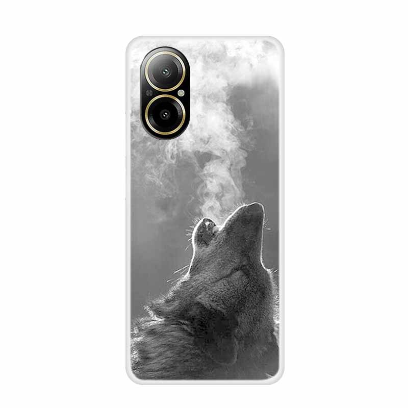 Мягкий чехол для Realme C67 с рисунком животных, роскошная силиконовая крышка для телефона Realme C 67, защитный прозрачный корпус, прозрачные чехлы