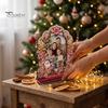 Рождественский Декор для Дома Деревянная Фоторамка, Памятная Фотография Устойчивая Основа Настольный Держатель для Демонстрации и Праздничный Персонализированный Подарок