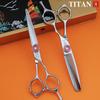 TITAN профессиональные парикмахерские ножницы для стрижки и филировки волос инструмент для стрижки новый товар парикмахерские ножницы 6 дюймов сталь vg10 ЧПУ
