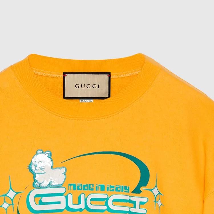 GUCCI Animal Printed Jersey Sweatshirt (Unisex) Sweatshirts 776911 XJGDT 7629