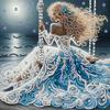 Beauty Special Shaped 1D DIY Partial Drill Diamonds Dots Gem Art Kits for Adults Home Decor Crystal Diamond Art 11.81x11.81inch