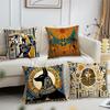 Retro Fashion Majestic Mystery Ancient Egyptian Comfortable Soft Pillow Case For Sofa Living Room Home Decor Protective Covers