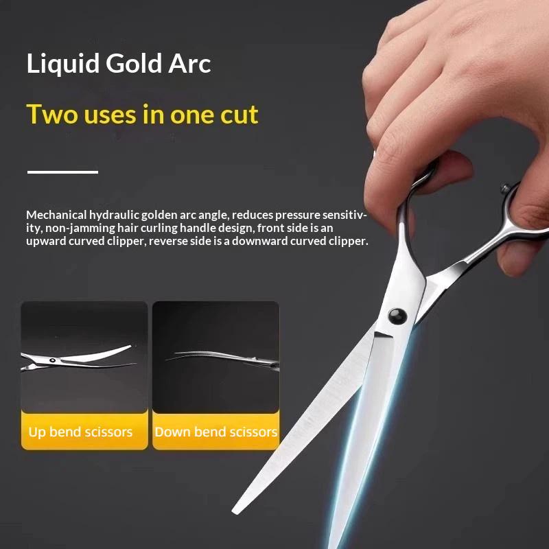 Professional Hairdressing Scissors Stainless Steel Cutting Thinning Barber Shear For Home Salon Use Pet Grooming Trimming