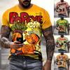 Casual Round Neck T-shirt 3D Digital Printing T-shirt Summer Style Men's Fashion Slim T-shirt Short-sleeved Top Size XXS~6XL