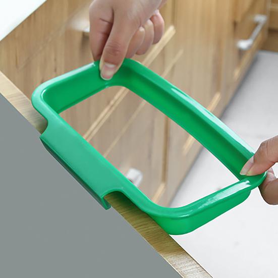 Yousheng Trash Bag Hanger Convenient Saving Space Plastic Hanging Storage Garbage Bag Holder for Kitchen