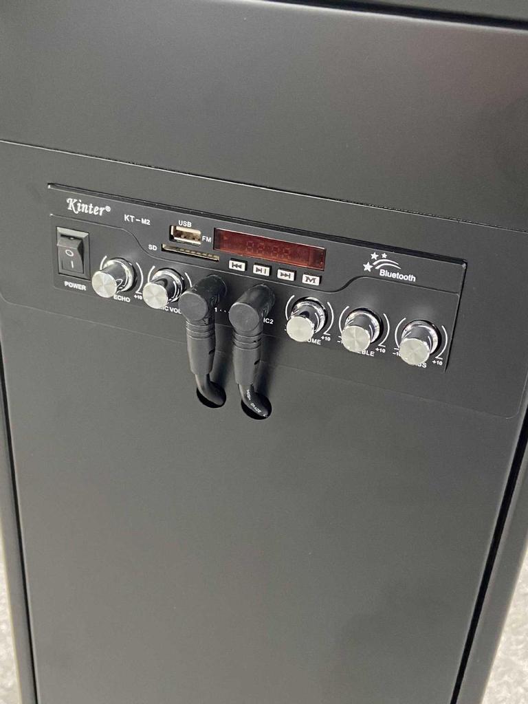 Multifunctional Podium with Wireless Mic & Light Strip - Hotel Lobby Media Lectern