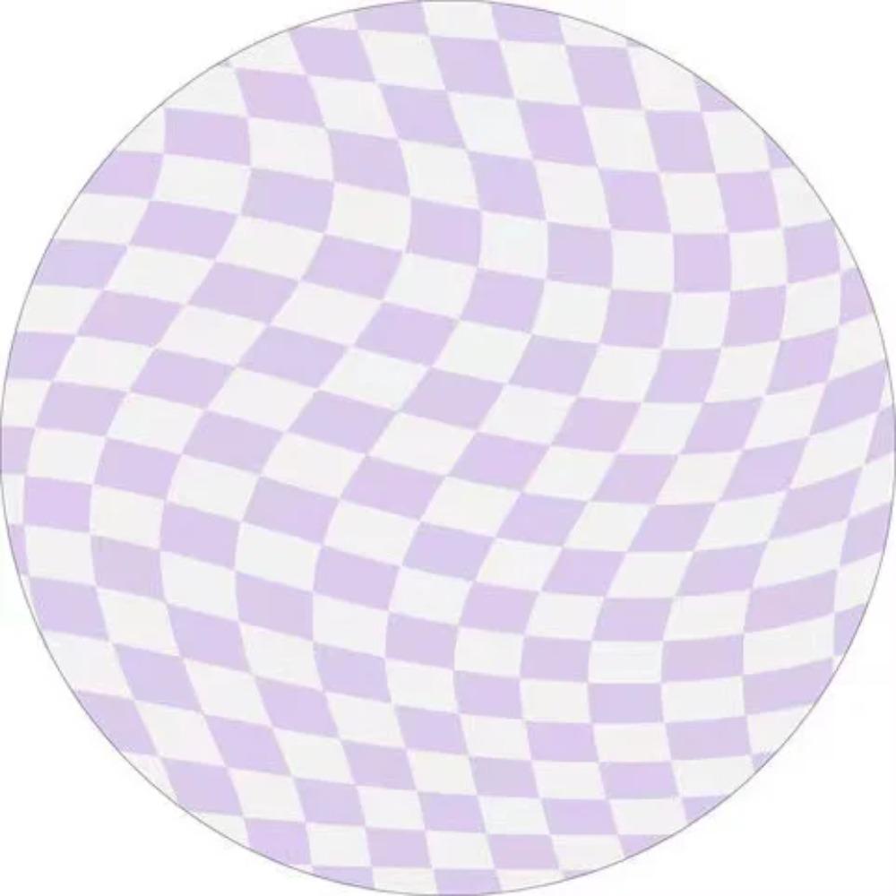 Круглый ковер в клетку, комод, утолщенный ковер, домашняя гостиная, спальня, прикроватный, ковры большой площади, пушистый, мягкий, нескользящий коврик