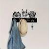 Wall-Mounted Key Holder Metal Animal Design Key Rack with 5 Hooks, Stylish and Decorative Key Hanger for Home Wall Organization