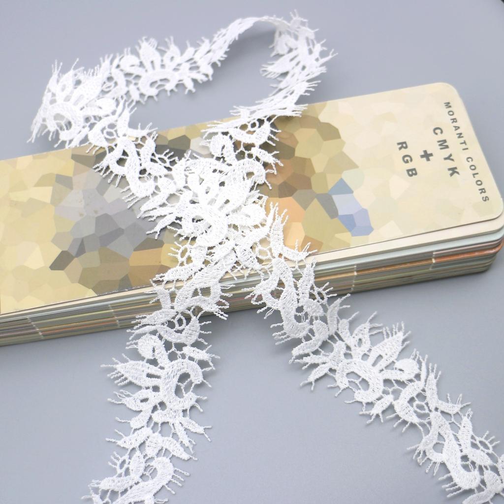 Водорастворимая Тонкая Линия Молочный Шелк Штрих-код Кружево Мода Маленький Ароматный Ветер Женские Кружевные Аксессуары Кружево