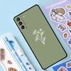 Эстетичный чехол цвета шалфея для Samsung Galaxy S23 S22 S21 Ultra S20 FE S9 S10 Note 10 Plus Note 20 Ultra с полной защитой