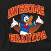 Disney Unisex Adult Awesome Grandpa Donald Duck T-Shirt