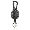 1Pc Anti-Theft Metal Easy-To-Pull Buckle Elastic Keychain Retractable Key Ring