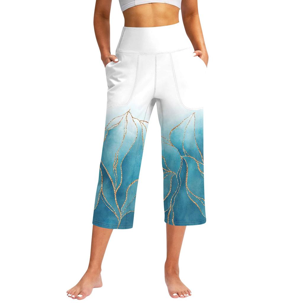 Женские повседневные брюки с карманами и высокой талией, спортивные штаны Seven Pants