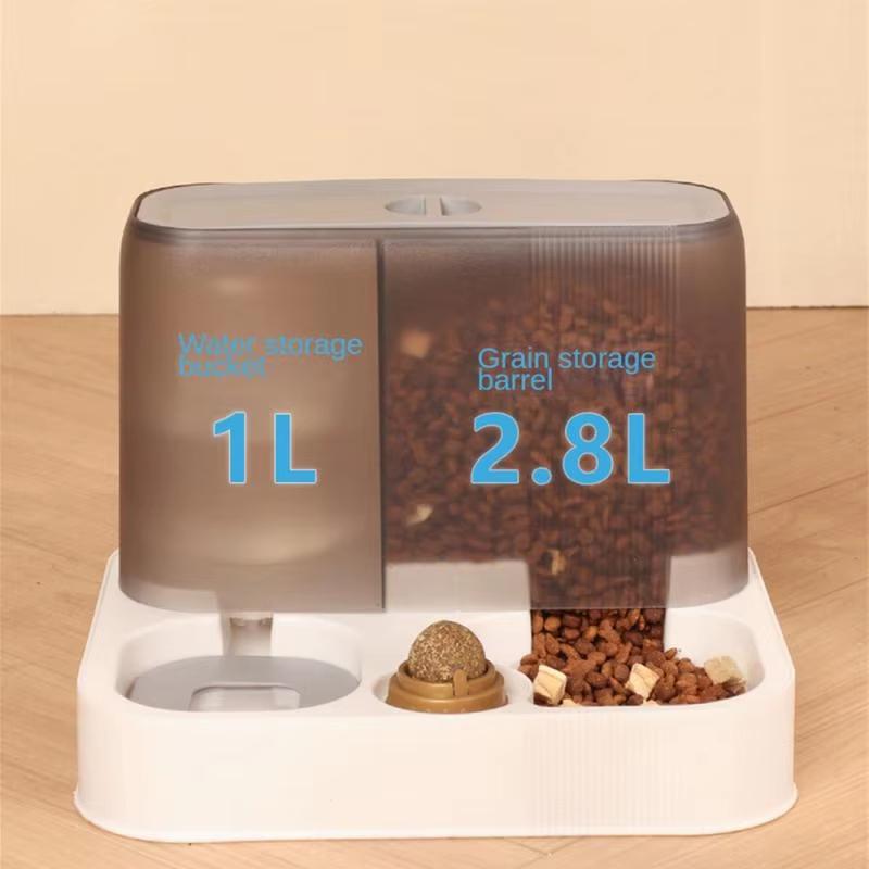 Большая емкость для автоматической кормушки для кошек, диспенсер для воды, контейнер для влажной и разделительной еды для собак, миска для питьевой воды, товары для животных