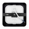 Downlight Kwadrat Oczko Sufitowe Oprawa Sufitowa 12W Cct 2W1 Czarny Nt/Pt