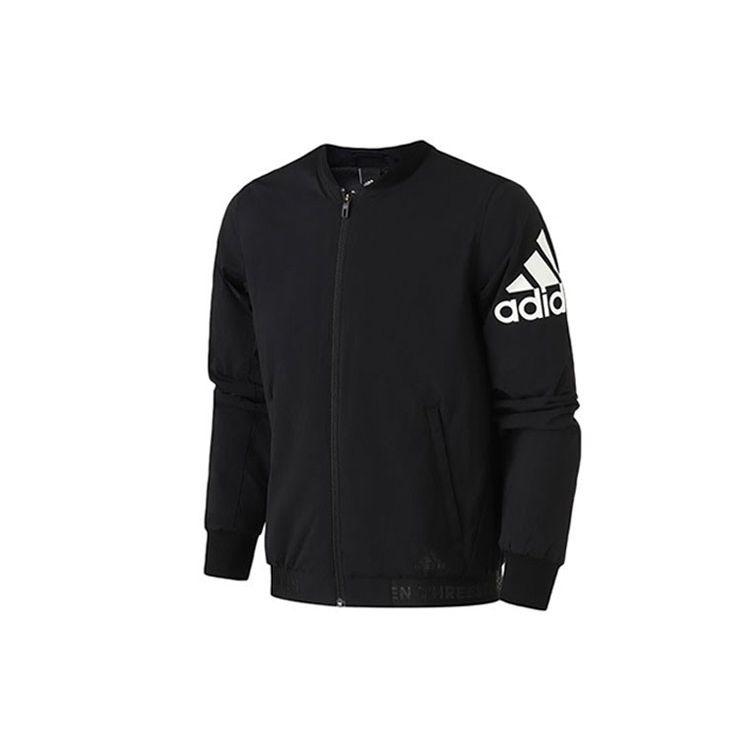 Adidas Мужская тканая куртка-бомбер Essential, верхняя одежда, черная DW4588