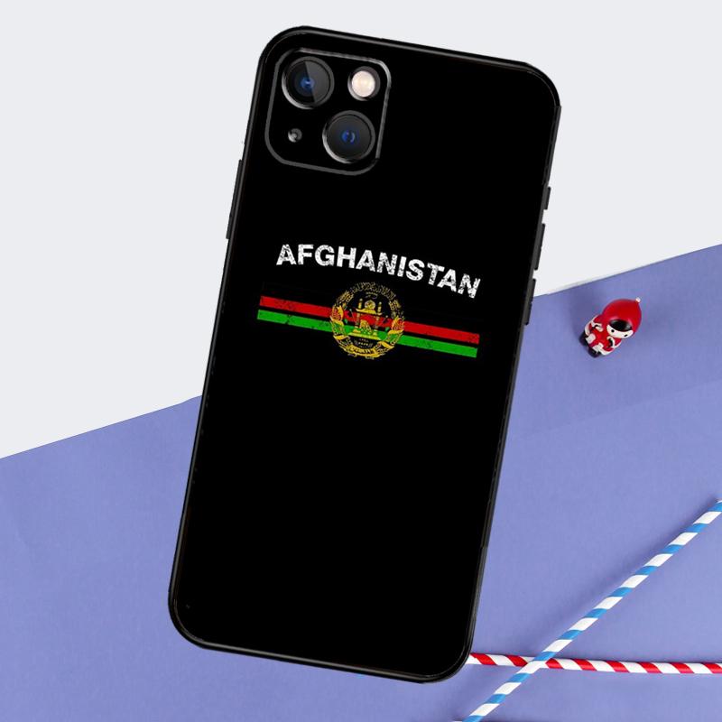 Afghanistan Flag Phone Case For iPhone 16 15 Pro Max 12 13 Mini 11 14 Pro Max XR 16 15 Plus 16e Cover Coque