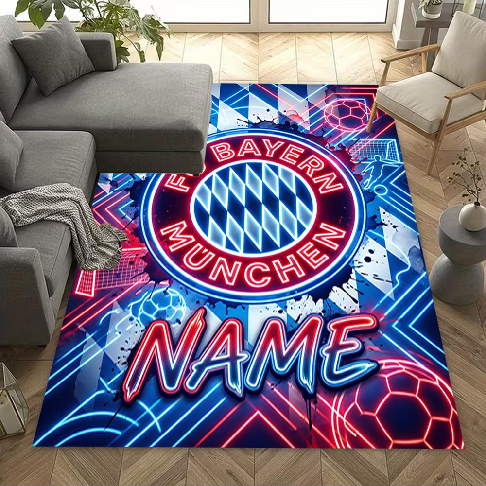 Fc Bayern Munich Jersey Floor Rug Office Rug Design for Study room Bedrooms Hallway Game Room Antislip Carpet Decorate Offices Wedding Party Gift