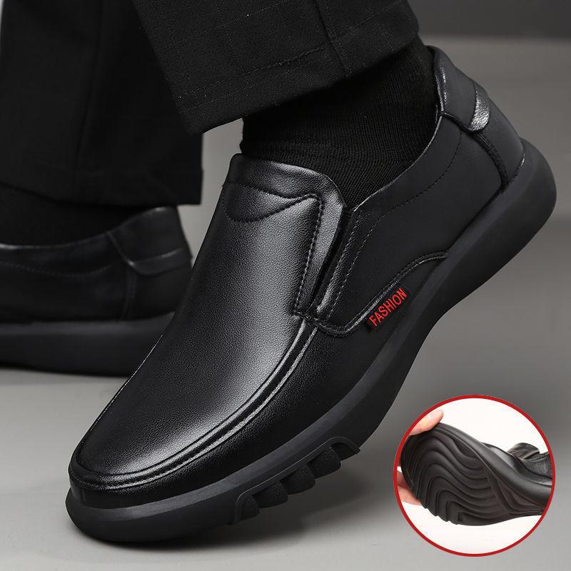 Business Driving Soft Leather Surface Black Driving Beanie Shoes Men's Shoes Men's Casual Shoes Leather Shoes Men's Casual Versatile