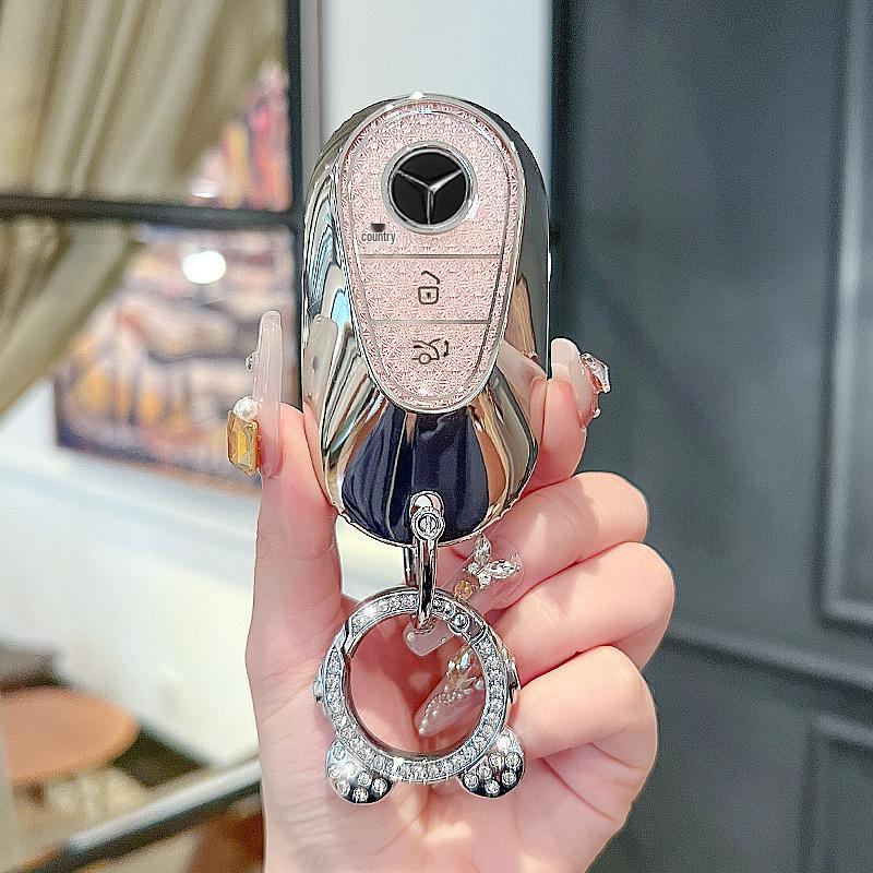 Чехол для ключа Mercedes-Benz для модели E300L/E260/C260L 2025 года с пряжкой, Чехол для GLC300L и Пряжка для автомобиля S-класса