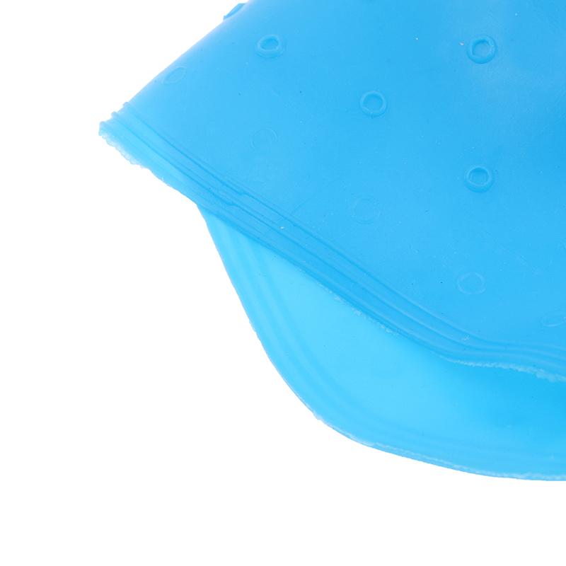 Синяя силиконовая шапочка для мелирования волос с иглой, колпачок для окрашивания, инструменты для укладки волос