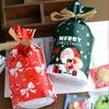 10 шт. Рождественские подарочные пакеты Navidad Santa мешок для печенья конфеты снежинки хрустящий мешок на шнурке рождественские украшения для дома Новый год
