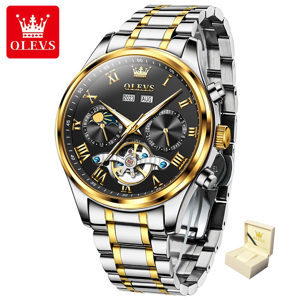OLEVS New Top Men's Watch Multifunctional Mechanical Watch Fully Automatic Business Waterproof Men's Watch High -end Watch