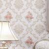1PC Wallpaper Living Room Self Adhesive Pastoral Style Wall Sticker Embossed Non Woven Fabric Home Decoration Wall Decals 3D
