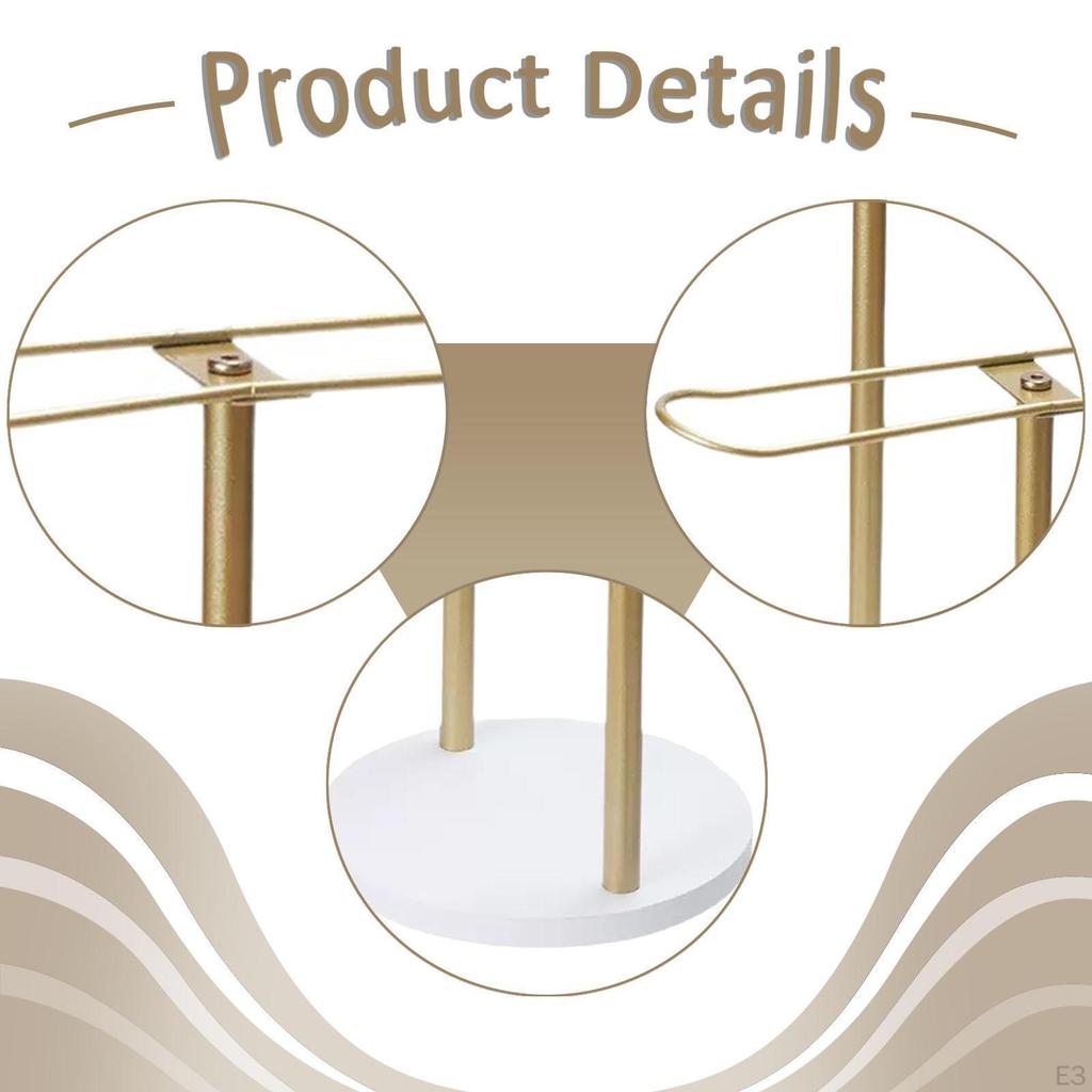 Headband Holder Hairband Organizer ,Modern, Sturdy Elegant Jewelry Display Rack for Necklace