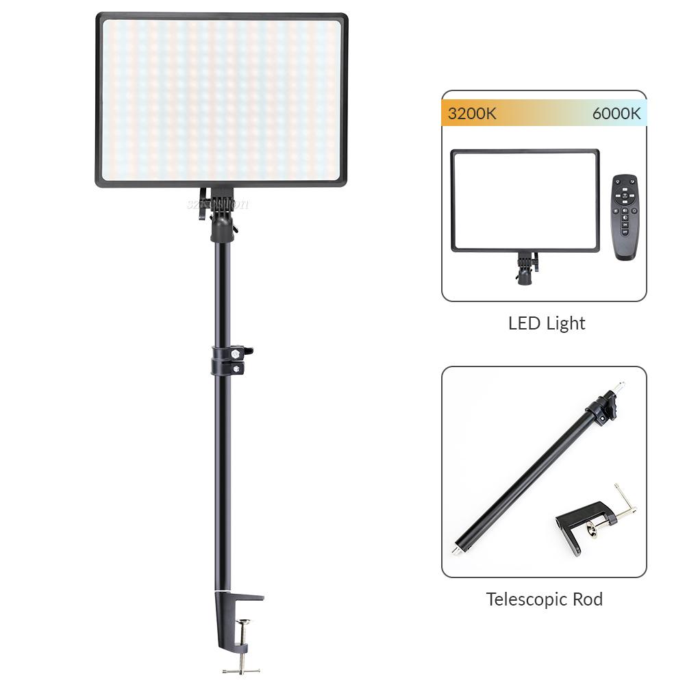 Светодиодный видеосветильник для студийной фотосъемки 3200K-6000K Cri95+ для игр, трансляций, веб-конференций на YouTube
