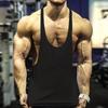 Базовый тренировочный жилет для фитнеса, бодибилдинга, хлопковый жилет без принта, мужской жилет