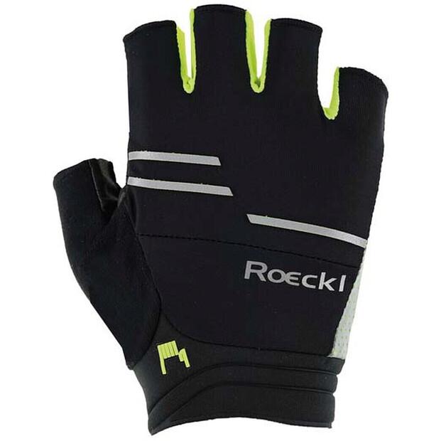 Велосипедные перчатки Roeckl Iguna Short (black/yellow)