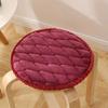 Round Velvet Seat Cushion 25-50cm Solid Color Stool Seat Mat Thick  Soft Chair Pads Portable Outdoor Kindergarten Stool Cushion