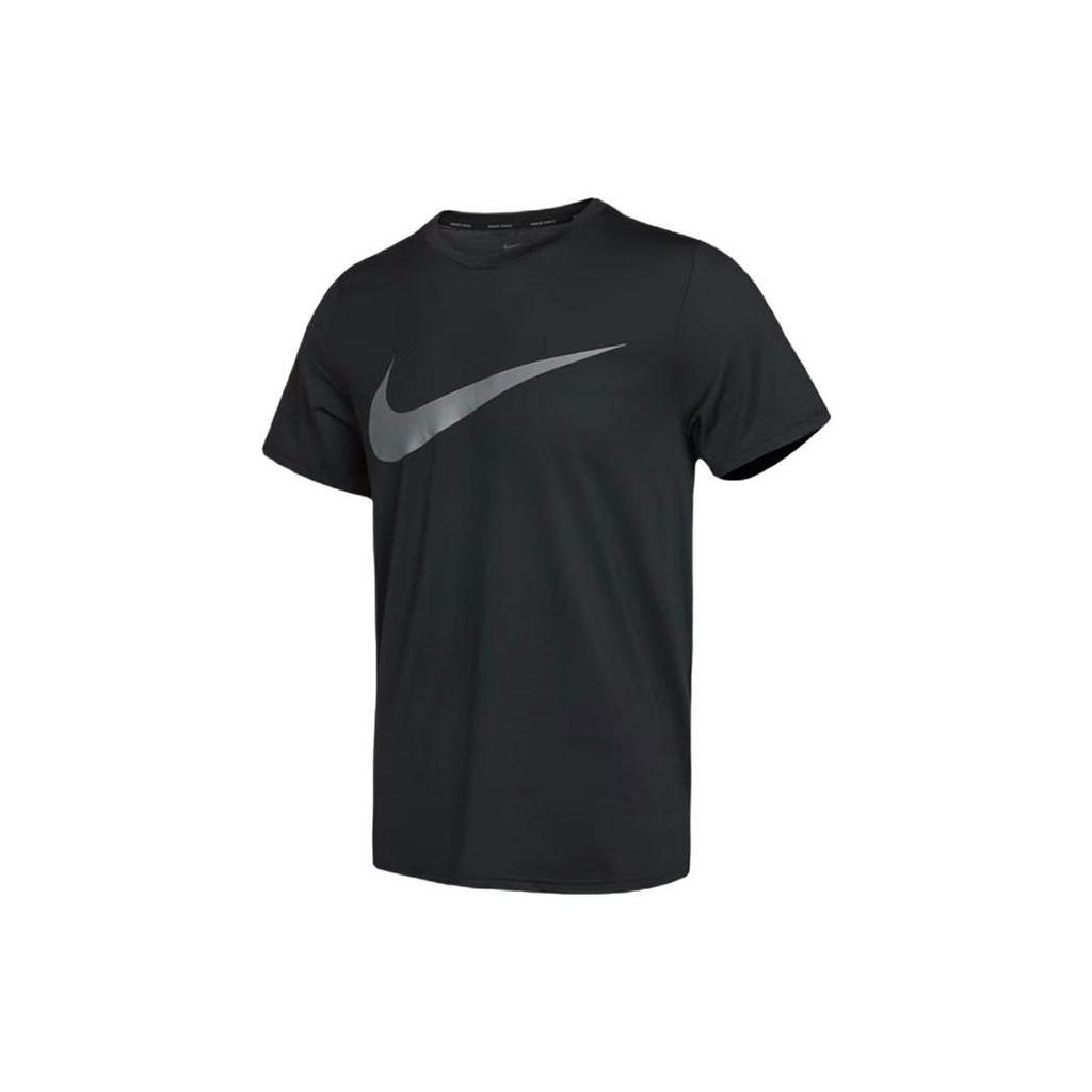 Nike Футболки Мужские Черные С Круглым Вырезом Умеренный Прямой Крой DQ1930-010