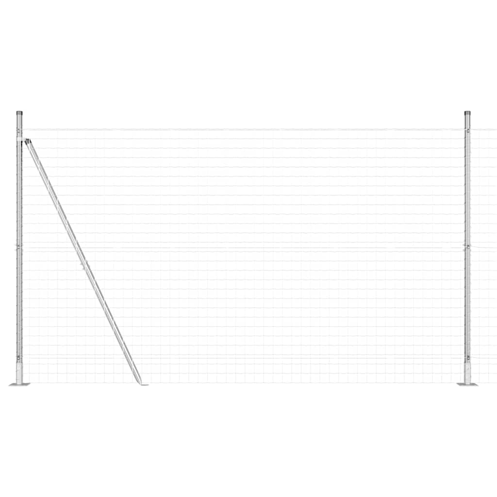 Welded Wire Fence with Concrete Foundation 10 x 1.5 m (W x H)