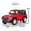 Масштаб 1/32 Модель автомобиля Jeep Wrangler Rubicon из сплава Литой металлический игрушечный внедорожник Модель автомобиля Миниатюрная модель автомобиля Подарок для детей